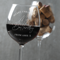 Personalised wine Glass