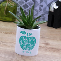personalised Teacher Superpower Plant Pot