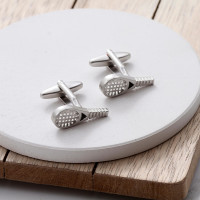 personalised Tennis Cufflinks Gift Set