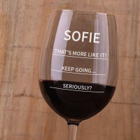 That's More Like it Personalised Wine Glass