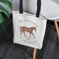 personalised The Best Horse in the World Canvas Tote Bag
