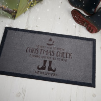 personalised christmas doormat