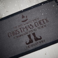 personalised christmas doormat