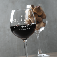Personalised wine Glass