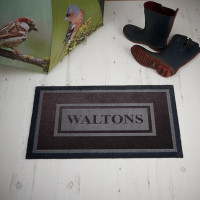 personalised family name doormat