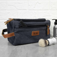 Jetsetter denim washbag grey