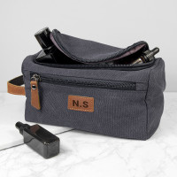 Jetsetter denim washbag grey