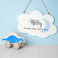 personalised Keep Dreaming Cloud Sign