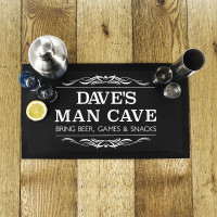 personalised Man Cave Bar Mat