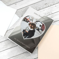 personalised Silver Plated Heart Photo Frame