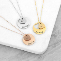 personalised Cut Out Heart Necklace 