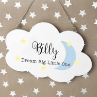 personalised Keep Dreaming Cloud Sign
