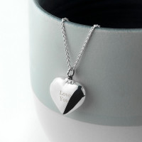 personalised Cherish Heart Necklace