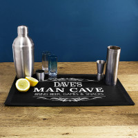 personalised Man Cave Bar Mat