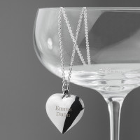 personalised Cherish Heart Necklace