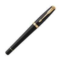 Parker Urban Ballpoint and Fountain Pen Gift Set | Muted Black with Gold Trim