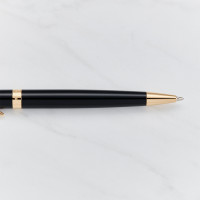 personalised Waterman Hemisphere Ball Pen - Black & Gold