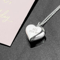 personalised Cherish Heart Necklace