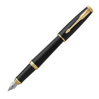 Parker Urban Ballpoint and Fountain Pen Gift Set | Muted Black with Gold Trim