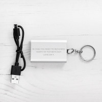 personalised Mini Powerbank Keyring