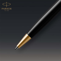 Parker Sonnet Duo Gift Set with Ballpoint Pen & Fountain Pen (18K Gold Nib) | Gloss Black with Gold Trim 