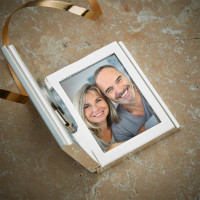 personalised Desk Clock Photo Frame