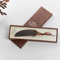 Spotted Feather Ball Point Pen