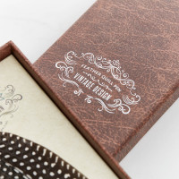 Spotted Feather Ball Point Pen