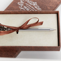 Spotted Feather Ball Point Pen