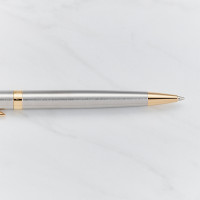 personalised Waterman Hemisphere Ball Pen - Silver & Gold