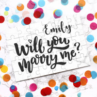 personalised Will You Marry Me Jigsaw Puzzle
