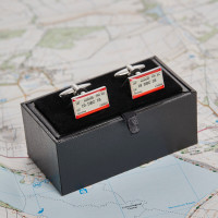 personalised ticket cufflinks