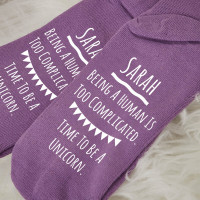 personalised be a unicorn socks