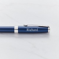 Parker Sonnet Blue Lacquer Palladium Plated Trim Fountain Pen