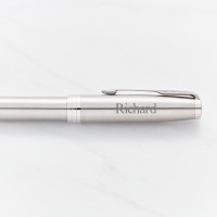 Parker Sonnet Stainless Steel Chrome Trim Fountain Pen