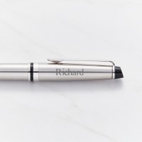 Waterman Expert Stainless Steel Chrome Trim Ballpoint Pen