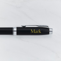 personalised Parker IM Rollerball Pen - Matt Black