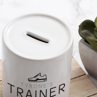 Personalised Trainer Fund Money Box