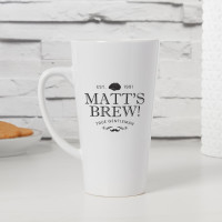 personalised True Gent Brew Tall Latte Mug