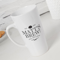 personalised True Gent Brew Tall Latte Mug