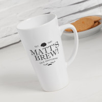 personalised True Gent Brew Tall Latte Mug