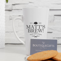 personalised True Gent Brew Tall Latte Mug