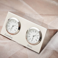 Personalised Two City Clock