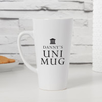 personalised Uni Tall Latte Mug