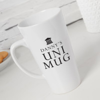 personalised Uni Tall Latte Mug