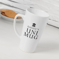 personalised Uni Tall Latte Mug
