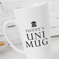 personalised Uni Tall Latte Mug