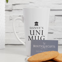 personalised Uni Tall Latte Mug