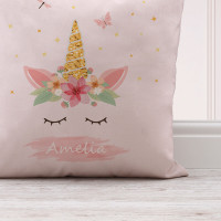 personalised Unicorn Cotton Cushion