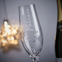 Personalised champagne flute